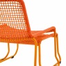 Siderno Lounge Chair with Footstool in Orange Siderno Lounge Chair with Footstool in Orange