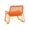 Siderno Lounge Chair with Footstool in Orange Siderno Lounge Chair with Footstool in Orange