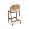 Nielsen Rustic Oak Ivory Bar Stool Nielsen Rustic Oak Ivory Bar Stool