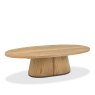 Nielsen Rustic Oak Oval Coffee Table