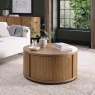 Nielsen Rustic Oak Round Coffee Table Nielsen Rustic Oak Round Coffee Table