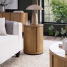 Nielsen Rustic Oak Round Lamp Table Nielsen Rustic Oak Round Lamp Table