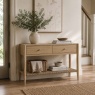 Rushworth Oak Two Drawer Console Table Rushworth Oak Two Drawer Console Table