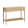 Rushworth Oak Two Drawer Console Table