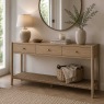 Rushworth Oak Three Drawer Console Table Rushworth Oak Three Drawer Console Table