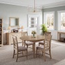 Bideford Oak Round Extending Dining Table Bideford Oak Round Extending Dining Table