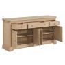 Bideford Oak 4 Door 3 Drawer Sideboard Bideford Oak 4 Door 3 Drawer Sideboard