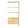 Hannay 2 Door Single Bookcase Extension Unit