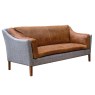 Morven Large 2 Seater Sofa in Harris Tweed & Leather Morven Large 2 Seater Sofa in Harris Tweed & Leather
