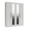 Amesbury Tall 4 Door Wardrobe with 2 Mirrors Amesbury Tall 4 Door Wardrobe with 2 Mirrors