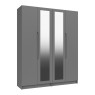Somerton Tall 4 Door Wardrobe with Mirrors Somerton Tall 4 Door Wardrobe with Mirrors