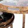Lounging Leopard Set of 2 Side Tray Tables Lounging Leopard Set of 2 Side Tray Tables