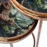 Lounging Leopard Set of 2 Side Tray Tables Lounging Leopard Set of 2 Side Tray Tables
