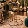 Lounging Leopard Set of 2 Side Tray Tables Lounging Leopard Set of 2 Side Tray Tables