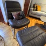 Showroom Clearance: Vincent Casual Chair & Footstool in Old West Showroom Clearance: Vincent Casual Chair & Footstool in Old West