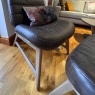Showroom Clearance: Vincent Casual Chair & Footstool in Old West Showroom Clearance: Vincent Casual Chair & Footstool in Old West