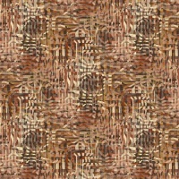 Abstract Rust Print Fabric