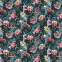 Botanic Blue Print Fabric