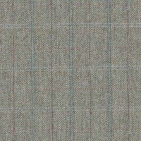 Harris Tweed Cerulean Highland Herringbone