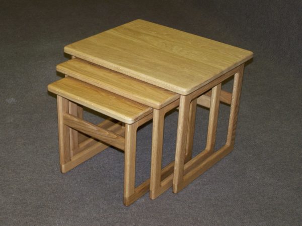 Anbercraft 02 Wooden Top Large Nest of Tables-0