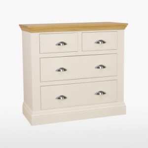 Cello Oak/Painted CL805 2+2 Drawer Chest-0