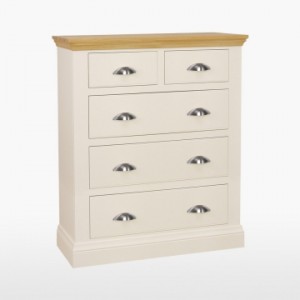 Cello Oak/Painted CL806 3+2 Drawer Chest-0