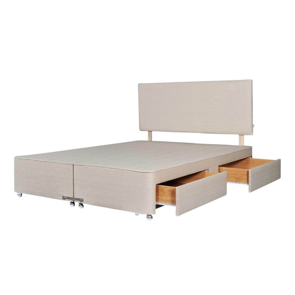 Tempur Ardennes Divan Base with drawers and headboard