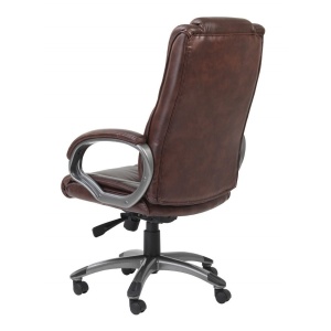 Norland Office Chair in brown back view