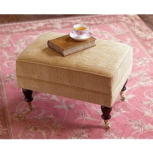 Parker Knoll York Footstool in leather-0