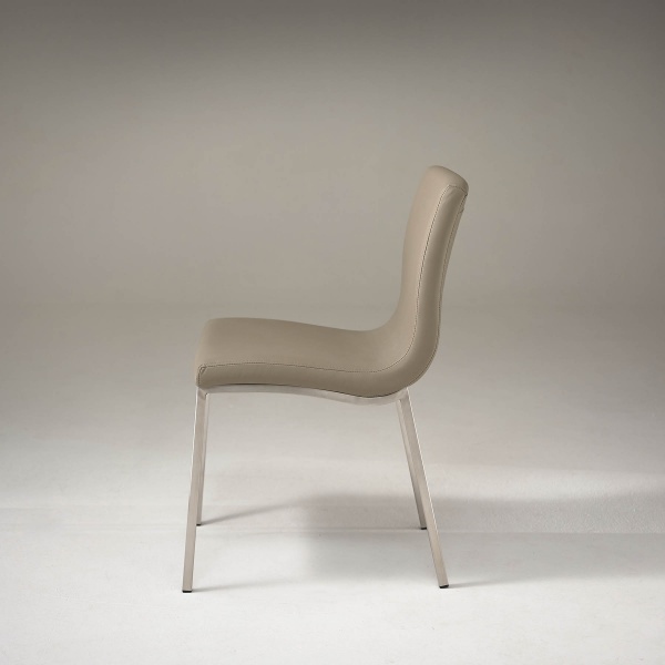 Audrey Dining Chair in Taupe side