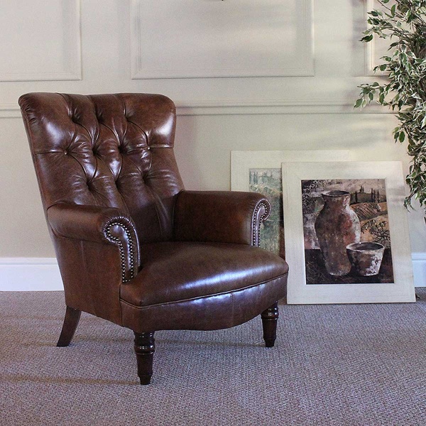 Tetrad Harris Calvay Chair in leather