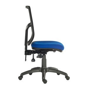 Comfort Mesh Office Chair in blue - side