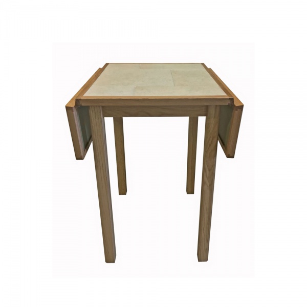 Anbercraft DT01 Table with Tile Top off white 2
