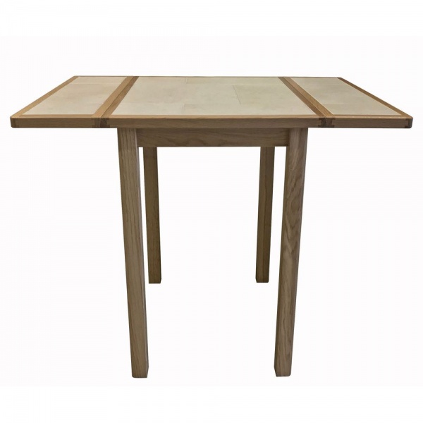 Anbercraft DT01 Table with Tile Top off white