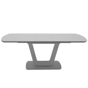 Lorenzo dining table in light grey straight on