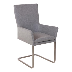 Dylan Dining Carver Chair in fabric with Cantilvered base
