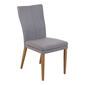Dylan Dining Chair in fabric with Oak legs