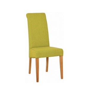 Lynton Oak FAB Upholstered Dining Chair in lime