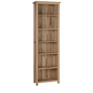 Lynton Oak Narrow 6'0 High Bookcase