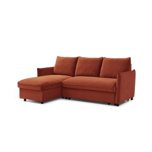 Beattie Corner Sofa Bed in Orange