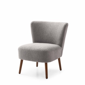 Robson Accent Chair in Grey angled