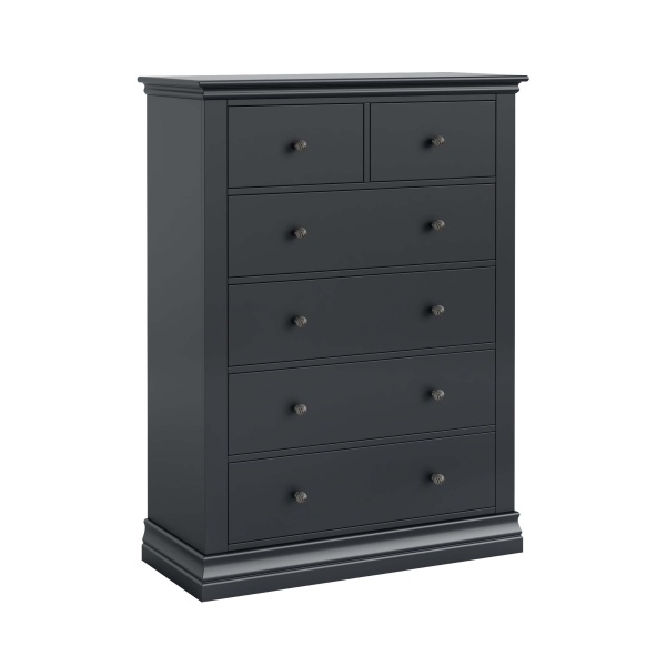 Armance 2 Over 4 Drawer Chest charcoal