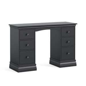 Armance Double Pedestal Dressing table charcoal