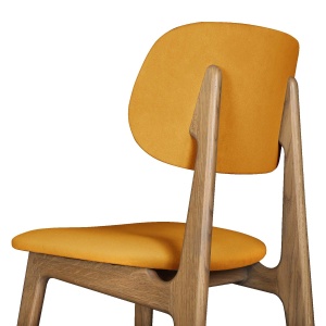 Boswell Dining Chair in mustard detail