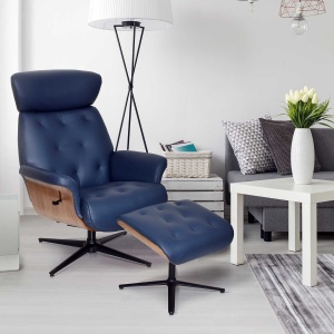 Northam Chair & Stool in Navy
