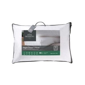 Fine Bedding Co Vegan Down 100% Sustainable Cotton Pillow in case
