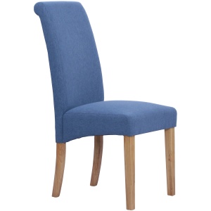 Lynton Oak Rollback Chair in Blue