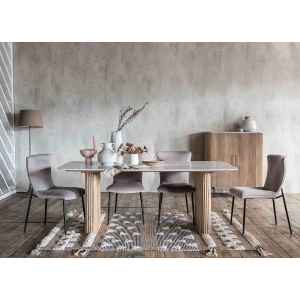 Arundo Dining Collection with Elise Dinign Chairs