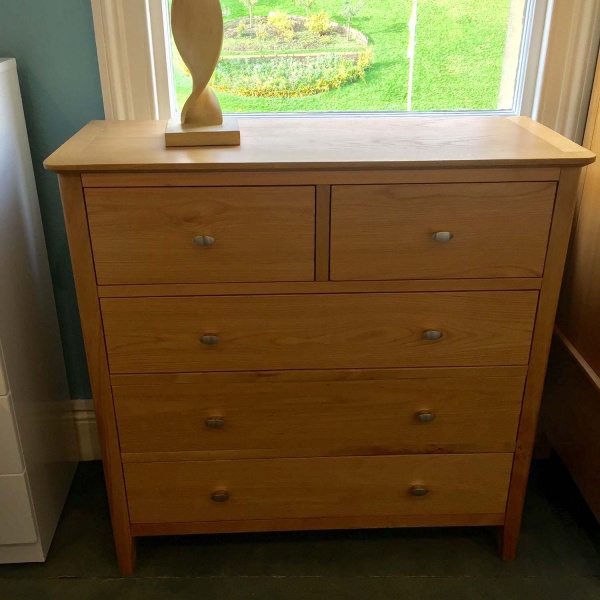 Clearance Sulis Oak 2+3 Drawer Chest